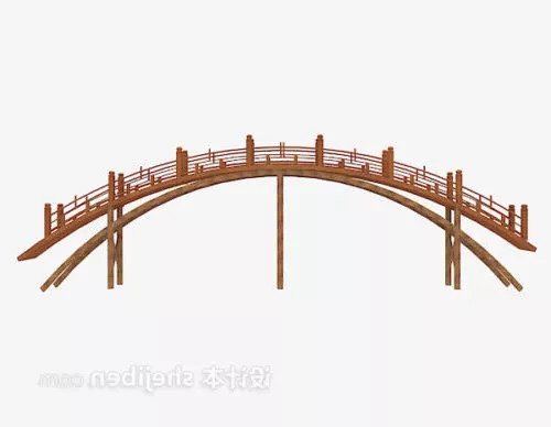 Tile Stone Bridge 3d model