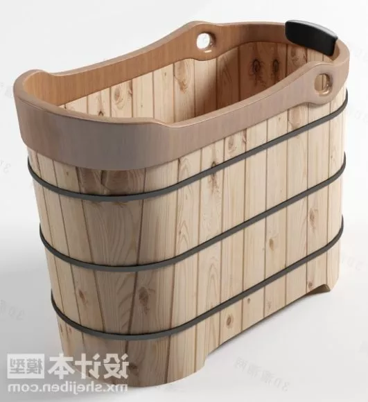 Modern Bathtub Smooth Edge Shape 3d model