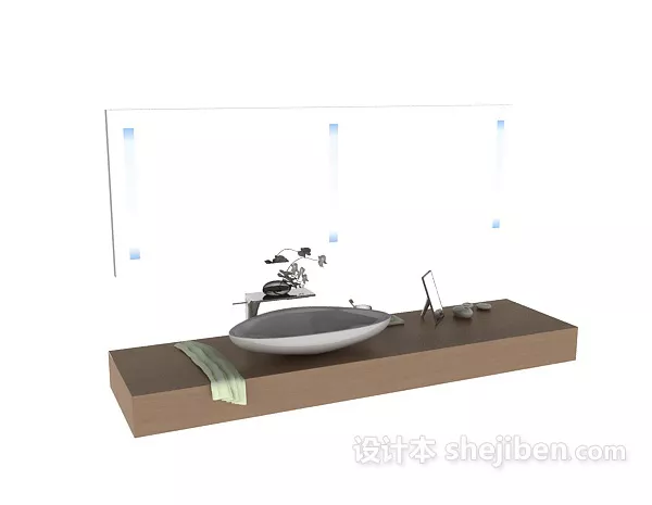 Wash Basin Simply 3d model