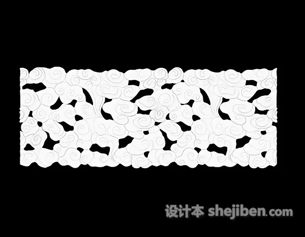 Wave Striped Plaster 3d model