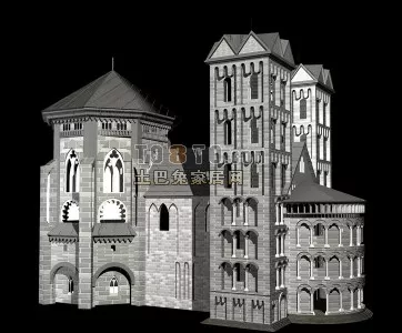 Hangar Simple Building 3d model