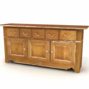 Ash Wall Cabinet 3d model