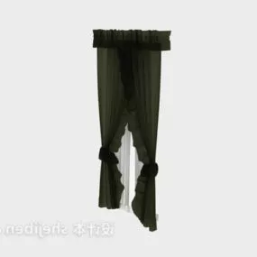 Yarn Curtain European Style 3d model