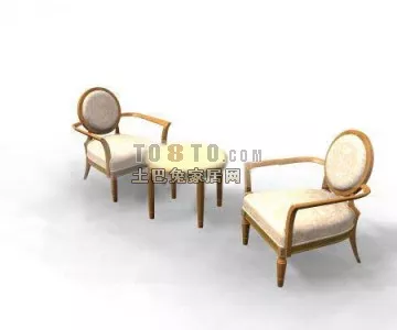 Square Glass Coffee Table With Shelf 3d model