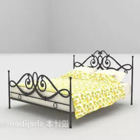 European Iron Bed 3d model
