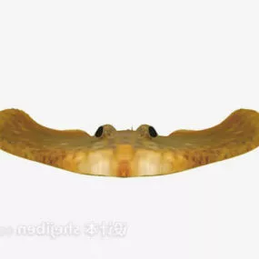 Yellow Monster Fish 3d model