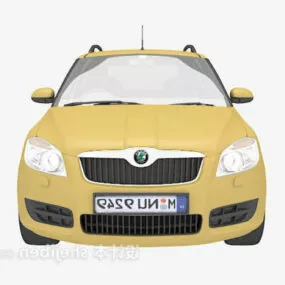 Yellow Taxi Car 3d model