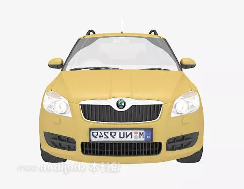 Spirou Turbot Convertible Car 3d model
