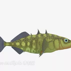 Sea Yellow Fish 3d model