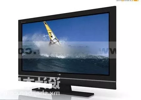 Electrical Tv Gadget With Stand 3d model