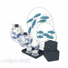 Ancient Chinese Vase Porcelain 3d model