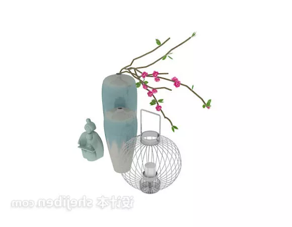 Ceramic Bowl, Small Cup 3d model