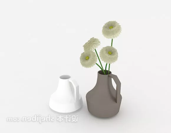 Indoor Plant Pot Decorative 3d model Indoor Plant Pot Decorative 3d model