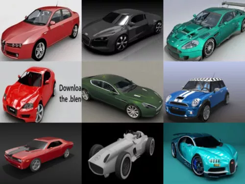 10 Blender Car 3D Models – Week 2020-38