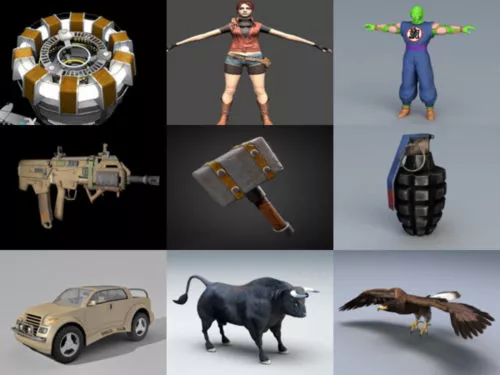 10 Free FBX 3D Models – Week 2020-38