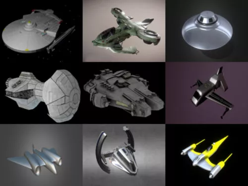 10 Futuristic Aircraft Free Blender 3D Models – Week 2020-40