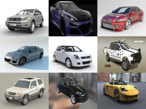 10 Japanese Car Free 3D Models Collection