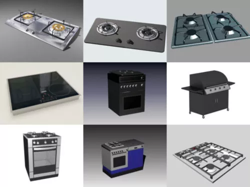 10 Kitchen Stove Free 3D Models – Week 2020-38