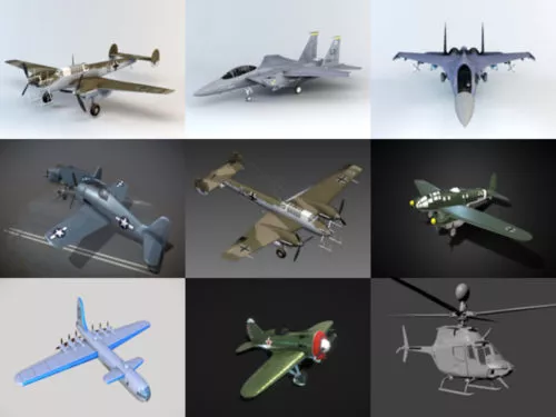 10 Realistic Aircraft Free Blender 3D Models – Week 2020-40