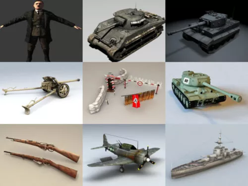 10 WW2 Free 3D Models – Week 2020-38