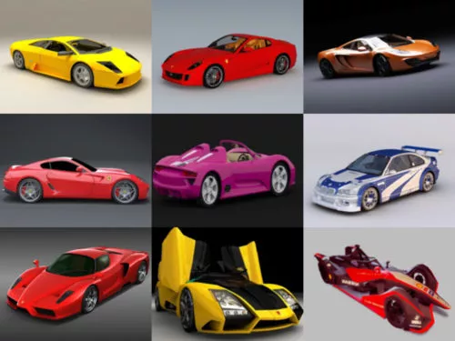 12 Sport Car Free 3D Models – Week 2020-38
