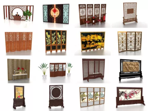 18 Asian Screens Free 3D Models – Week 2020-40
