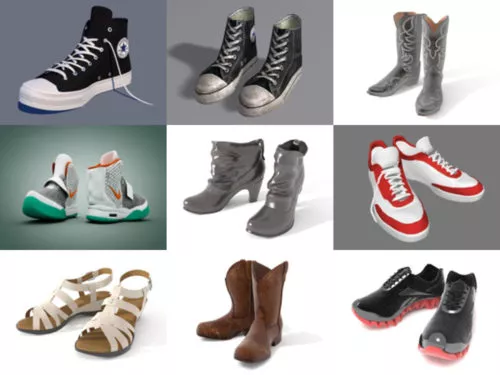 20 Beauty Fashion Shoes Free 3D Models Collection