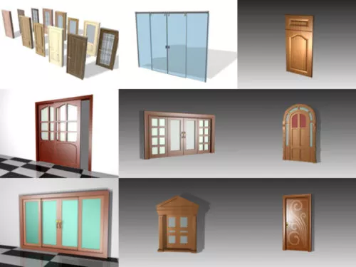 20 High Detailed Door Free 3D Models Collection