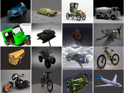 20 Vehicle Blender Free 3D Models – Week 2020-40