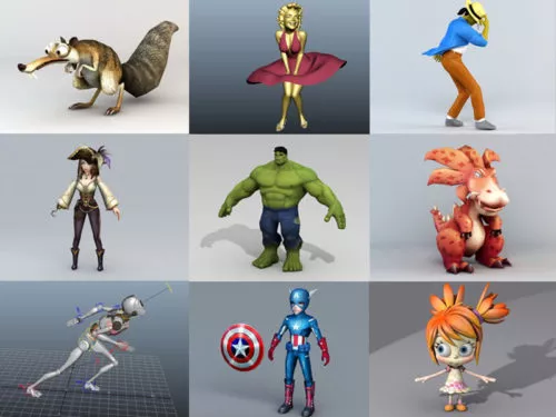 Top 10 Character – 2020 Week 36 – 3D Models Collection