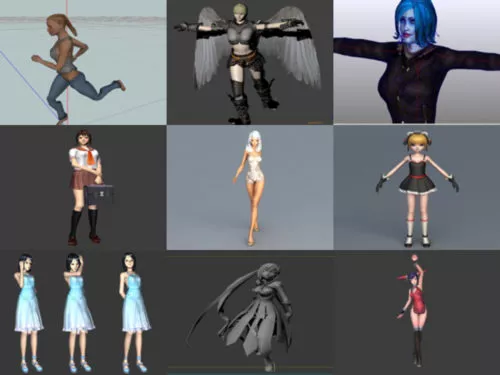 Top 10 Animated Girl Free 3D Models