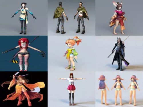 10 Anime Character Free 3D Models – Week 2020-38