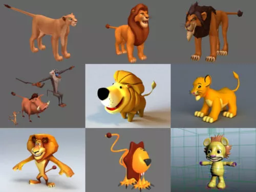 Top 10 Cartoon 3D Lion Free 3D Models