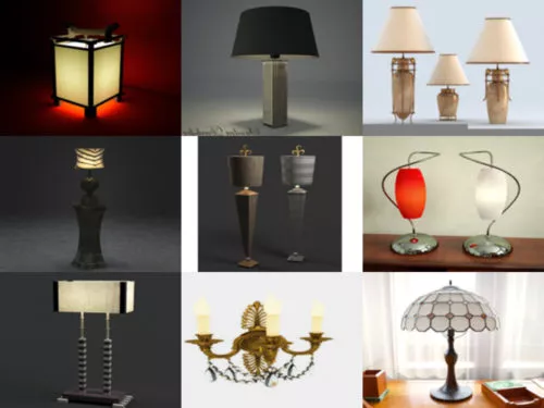 10 Beauty Lamp Free 3D Models – Week 2020-38