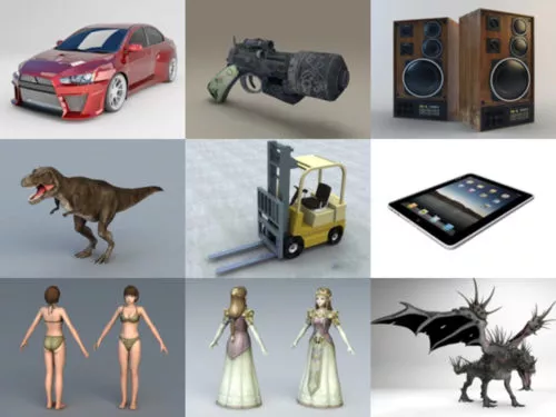 Top 10 OBJ 3D Models – Week 2020-36 Collection