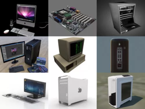 10 Computer PC Free 3D Models – Week 2020-38