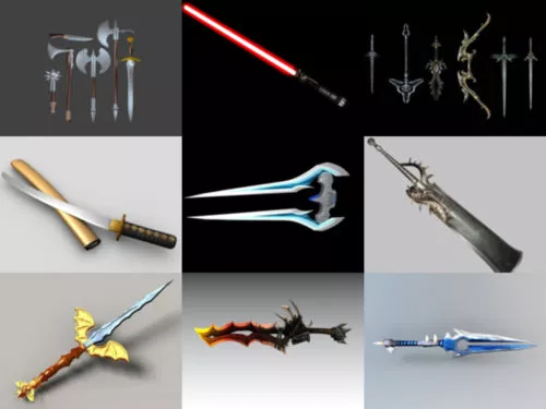 10 Beauty Sword Free 3D Models – Week 2020-38