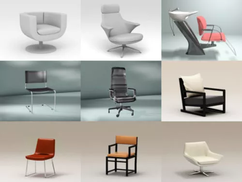 20 High Quality Chair 3D Models – Week 2020-38