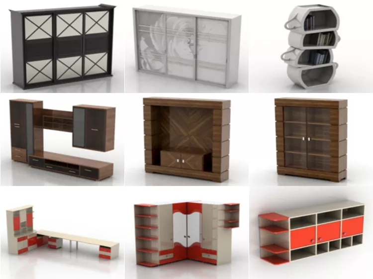 10 3ds Max Cabinet 3D Models – Day 15 Oct 2020
