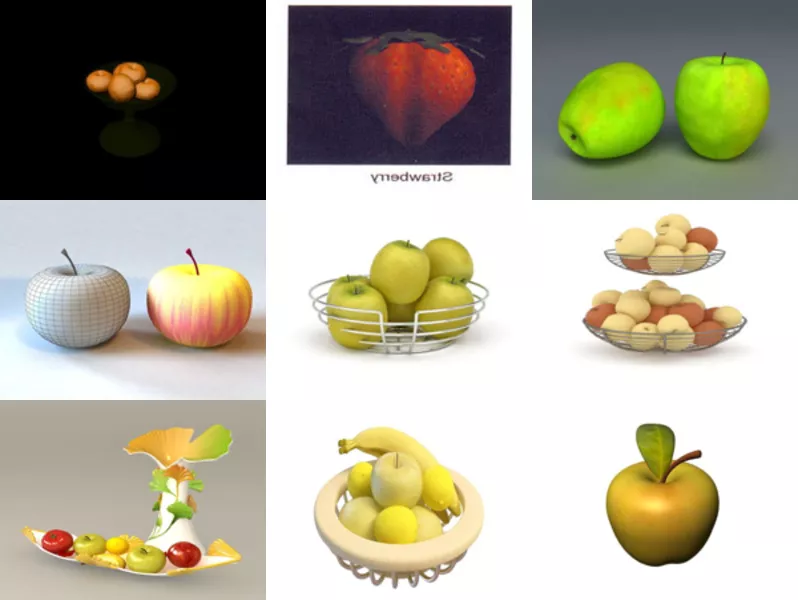 10 3ds Max Fruit 3D Models – Day 18 Oct 2020