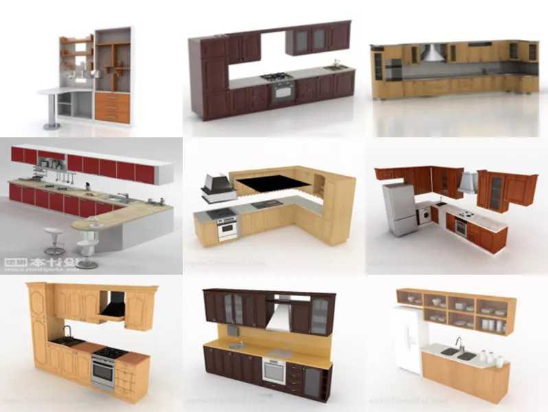 10 3ds Max Kitchen Cabinet 3D Models – Day 16 Oct 2020