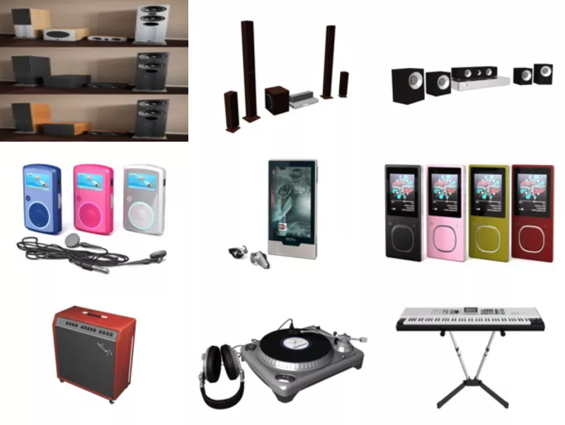 10 3ds Max Music Equipment 3D Models – Day 18 Oct 2020