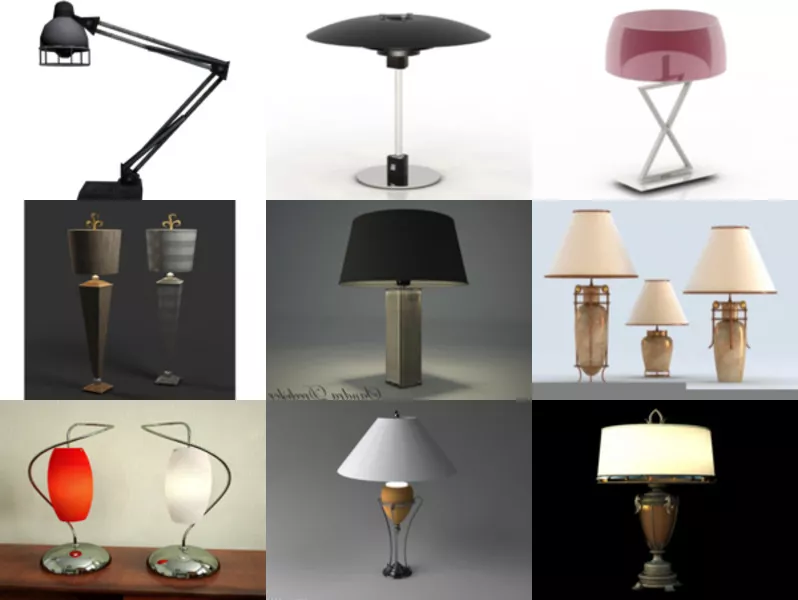 10 3ds Max Table Lamp 3D Models – Day 16 Oct 2020