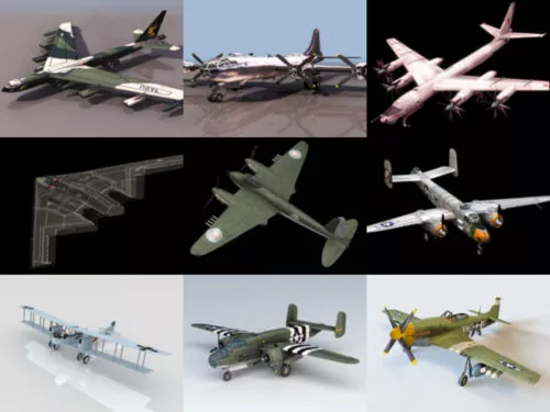 10 Bomber Aircraft Free 3D Models – Week 2020-41