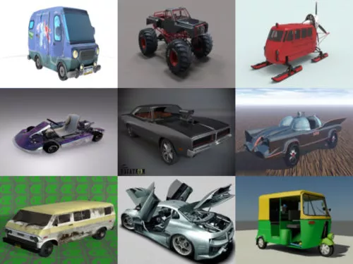 10 Car Free OBJ 3D Models – Week 2020-40