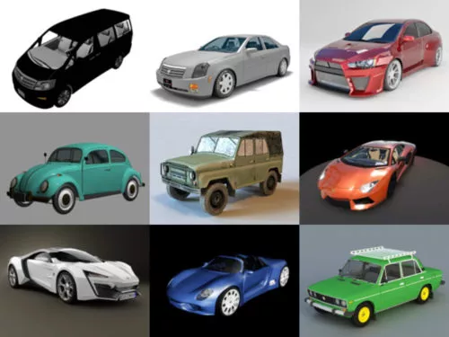 10 Car Free OBJ 3D Models – Week 2020-41