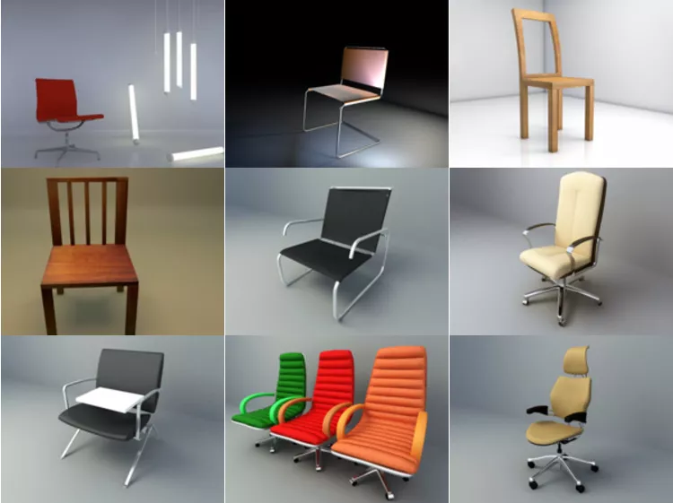 10 Cinema 4d Chair 3D Models – Day 2020.10.14