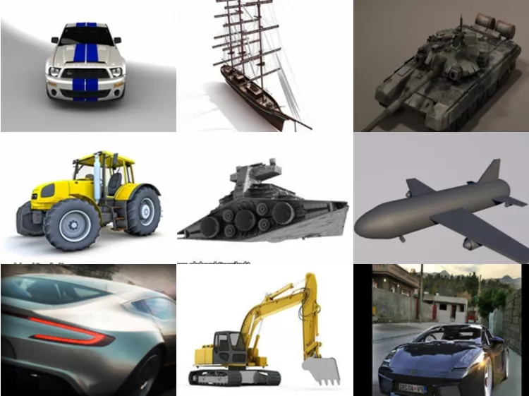 10 Cinema 4d Vehicle 3D Models – Day 2020.10.14