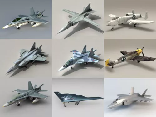10 Fighter Aircraft Free 3D Models – Week 2020-41