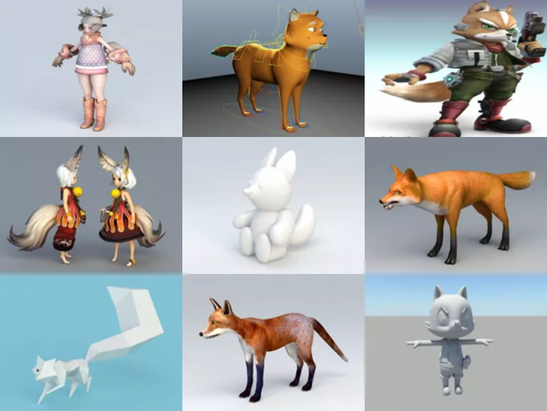 10 Fox 3D Models Collection – Week 2020-44